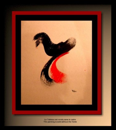 「Abstraction Sb07」というタイトルの絵画 Tehosによって, オリジナルのアートワーク, オイル