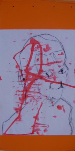 Peinture intitulée "les gueules cassées…" par Marie Chollet, Œuvre d'art originale