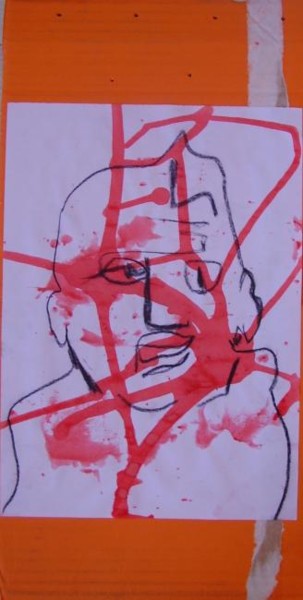 Peinture intitulée "les gueules cassées…" par Marie Chollet, Œuvre d'art originale