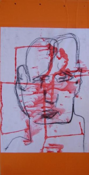 Peinture intitulée "les gueules cassées…" par Marie Chollet, Œuvre d'art originale