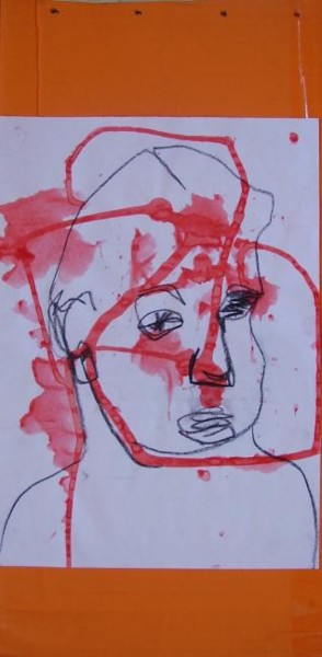 Peinture intitulée "les gueules cassées…" par Marie Chollet, Œuvre d'art originale