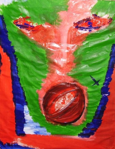 Peinture intitulée "colère" par Marie Chollet, Œuvre d'art originale