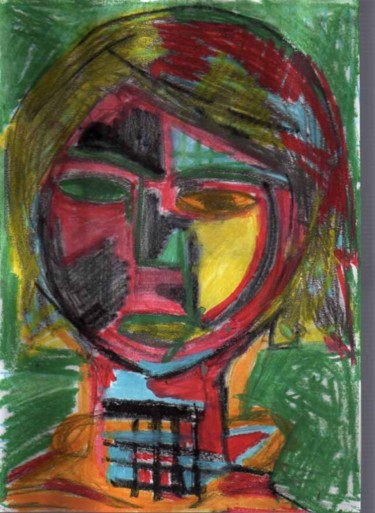 Peinture intitulée "petite fille" par Marie Chollet, Œuvre d'art originale