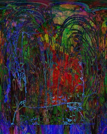 Painting titled "jasmine gardens" by Millenia Foxtrot (Shadow Zero), Original Artwork