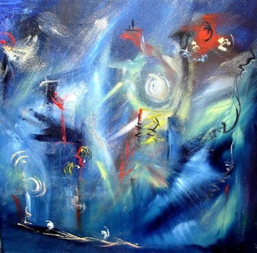 Peinture intitulée "Ar Men - CPR" par Muriel Cayet, Œuvre d'art originale