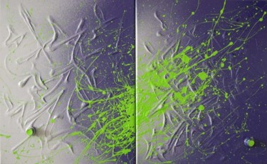 Peinture intitulée "* KALIGRAFF 4 *" par Kaliart, Œuvre d'art originale