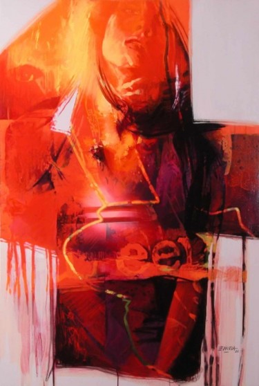 Painting titled "Cuatro" by Rafael Espitia Perea, Original Artwork
