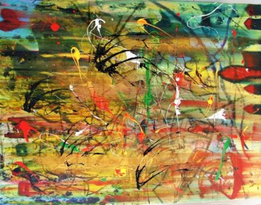 Painting titled "Big Bang 1 destruct…" by Georg Kiehn, Original Artwork