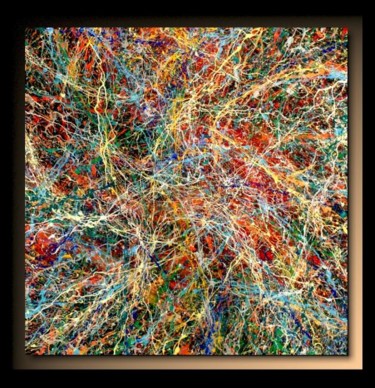 「Abstraction A20」というタイトルの絵画 Tehosによって, オリジナルのアートワーク, オイル