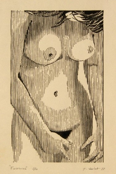 印花与版画 标题为“EXERCICES” 由Yves Varlet, 原创艺术品, Linocuts