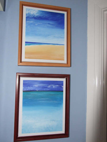 Peinture intitulée "Plages 1,2" par Richard Mangold, Œuvre d'art originale, Huile