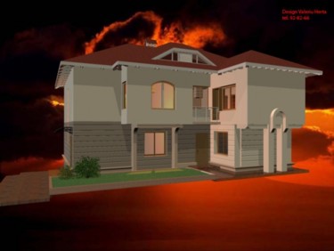 Digital Arts titled "Casa" by Herta, Original Artwork, Architecture