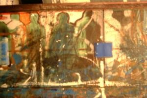 Sculpture titled "ABSTRACT TOWN" by Edcha, Original Artwork, Acrylic