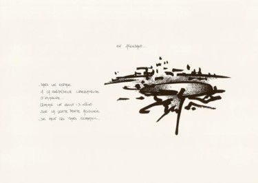 Dessin intitulée "en attendant" par Patou.B, Œuvre d'art originale