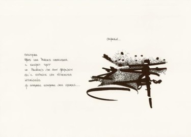 Dessin intitulée "chagrin" par Patou.B, Œuvre d'art originale