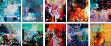 Painting titled "Feria de Galeones" by Rafael Espitia Perea, Original Artwork