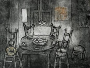 Arte digital titulada "comedores de papas" por Juan Sacristan, Obra de arte original, Pintura Digital