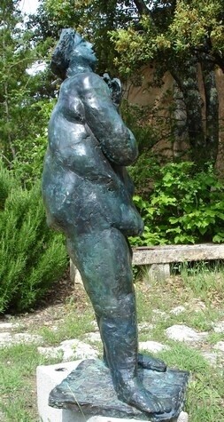 Sous la douche - Sculpture intitulée "Sous la douche -" par Michel Moskovtchenko, Œuvre d'art originale, Métaux