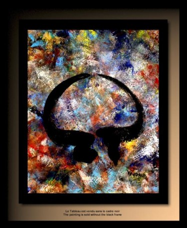 「Abstraction Sp01」というタイトルの絵画 Tehosによって, オリジナルのアートワーク, オイル