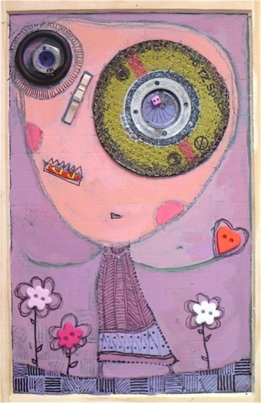 Peinture intitulée ""MON AMOUR"" par Catherine Suchocka, Œuvre d'art originale