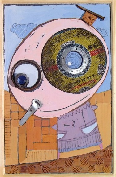 Peinture intitulée "_MONSIEUR_BOUCHON_.…" par Catherine Suchocka, Œuvre d'art originale