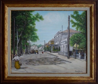 Peinture intitulée "Quartier de la gare…" par Térégia, Œuvre d'art originale