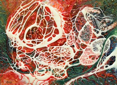 Pittura intitolato "SENZA TITOLO" da Piero Racchi, Opera d'arte originale, Olio