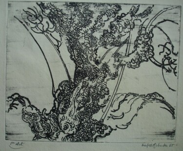 Printmaking titled "HOMMAGE A VINCENT…" by Michel Moskovtchenko, Original Artwork, Etching