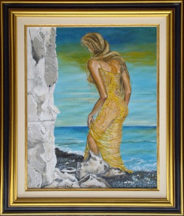 Peinture intitulée "La naîade" par Térégia, Œuvre d'art originale
