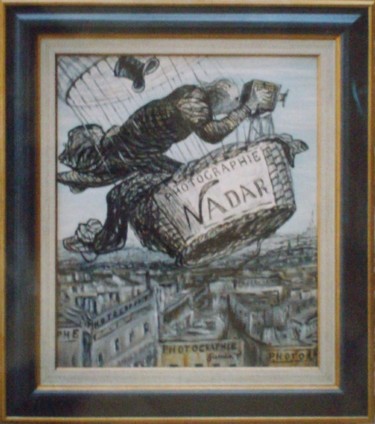 Peinture intitulée "Photo aérienne" par Térégia, Œuvre d'art originale