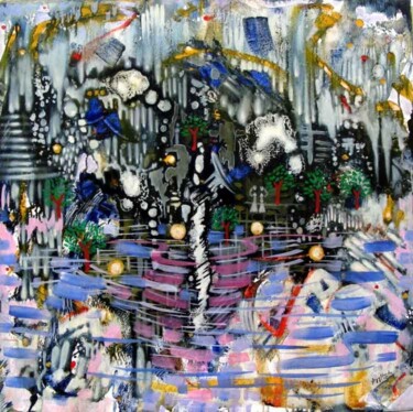 Peinture intitulée "landscape" par Sanjoy Majumder, Œuvre d'art originale