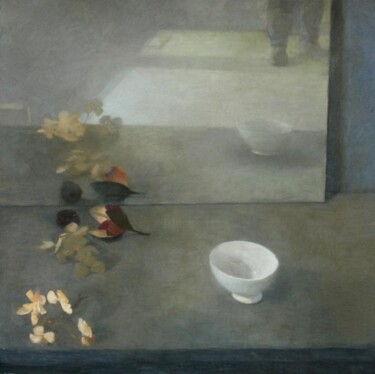 Peinture intitulée "une journée à l'ate…" par Mathieu Weemaels, Œuvre d'art originale, Huile