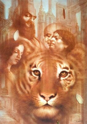 Painting titled "No Title" by Gérard Di-Maccio, Original Artwork