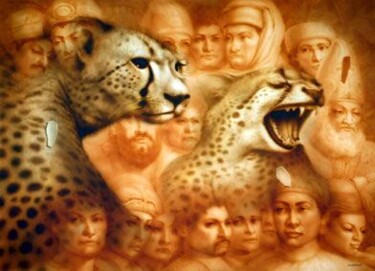 Painting titled "No Title" by Gérard Di-Maccio, Original Artwork