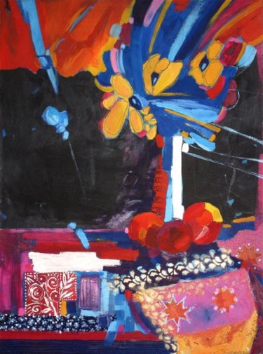 Peinture intitulée ""JEUX DES COULEURS"" par Catherine Suchocka, Œuvre d'art originale, Huile