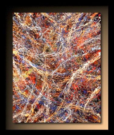 「Abstraction B21」というタイトルの絵画 Tehosによって, オリジナルのアートワーク, オイル