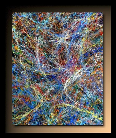 「Abstraction b22」というタイトルの絵画 Tehosによって, オリジナルのアートワーク, オイル