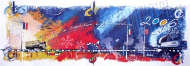 Dessin intitulée "Carte de Voeux - De…" par Catherine Suchocka, Œuvre d'art originale, Autre