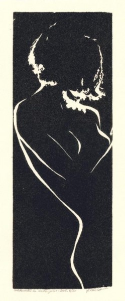 印花与版画 标题为“SILHOUETTE” 由Yves Varlet, 原创艺术品, Linocuts