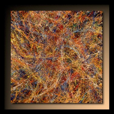 「Abstraction A21」というタイトルの絵画 Tehosによって, オリジナルのアートワーク, オイル