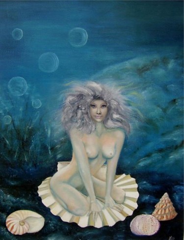 Peinture intitulée "DIVONA" par Alix, Œuvre d'art originale, Huile