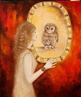 Peinture intitulée "LA MALEDICTION DE B…" par Alix, Œuvre d'art originale, Huile