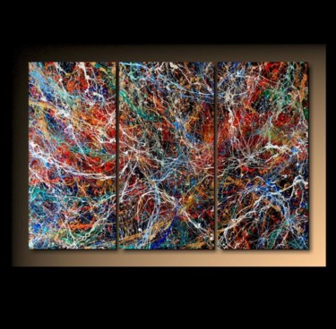 「Abstraction T18」というタイトルの絵画 Tehosによって, オリジナルのアートワーク, オイル