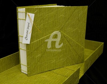 Artisanat intitulée "Album photo avec bo…" par Chantal Gagné, Œuvre d'art originale