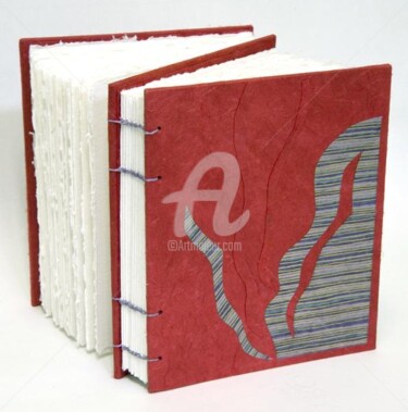 Artisanat intitulée "Livre dos à dos" par Chantal Gagné, Œuvre d'art originale