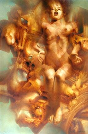 Painting titled "No Title" by Gérard Di-Maccio, Original Artwork