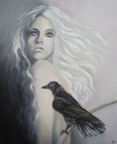 Peinture intitulée "ZONE D'OMBRE" par Alix, Œuvre d'art originale, Huile