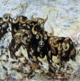 Pintura titulada "Pamplona" por Bernales Gabriela, Obra de arte original