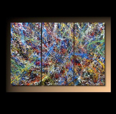 「Abstraction T19」というタイトルの絵画 Tehosによって, オリジナルのアートワーク, オイル