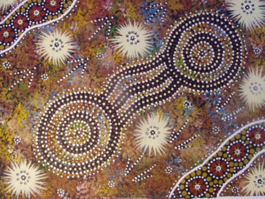 Painting titled "Malu red kangaroo &…" by Justin Ronberg, Original Artwork